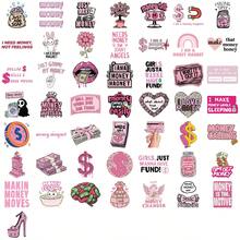 50Pcs Fashionable, Personalized, Creative DIY Exquisite Decorative Stickers, Can Be Used For Scrapbooks, Laptops, Luggage, Guitars, Water Bottles, Phone Cases, Etc., Popular Stickers School Supplies - A - View 7