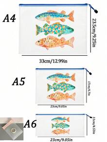 防水海灘化妝包，可愛魚類圖案，彩色網格化妝包，大容量便攜式化妝品收納袋，透氣海灘盥洗包，熱帶夏季風格旅行收納袋，多功能盥洗包，適用於游泳、度假、大學宿舍、浴室，存放化妝品、護膚品、配件、文具、海灘必需品，獨特的教師節禮物、生日禮物、節日禮物、派對禮物、度假禮物、婚禮禮物和返校禮物，多種顏色可選 - 彩色 - 查看 11