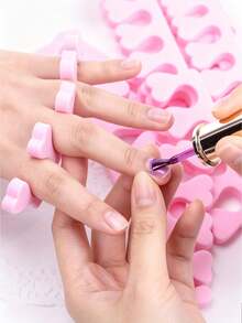 Nail Toe Separator - Universal Design Suitable For Foot Care. Soft, Highly Elastic And Gentle On Skin; Easy To Put On And Take Off, Reusable. A Delicate Accessory For Achieving Perfect Manicure Or Foot Care. - Multicolor - View 9