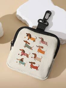 Dog+Insect Print Wallet,Key Bag,Shockproof & Scratch-Resistant. Portable For Earphones, Cables, Coins Etc. Unisex, Great For Daily Use & Gifts - Multicolor - View 7