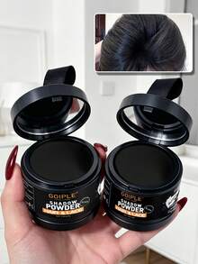 GOIPLE 0.18oz/5g Hairline Powder Waterproof Instant Coverage For Bald Spots, Forehead, Filling Sparse Areas, Hairline Shadow Powder, Includes Mini Mirror, Sponge Puff - Gold - View 8