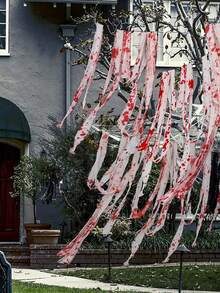 5/3/1 Rollo - Decoración de Gasa Sangrienta de Halloween, Rollo de Vendaje de Gasa Sangrienta de Halloween, Decoración de Fiesta de Halloween Disfraz y Suministros, Decoración de Halloween, Flecos Sangrientos Estilo Fantasma, Suministros para Fiesta de Halloween, Vendaje de Cosplay de Halloween, Adecuado para Casa Embrujada, Decoración de Terror en Patio Exterior, Accesorios de Disfraz de Cosplay - multicolor - Ver 6