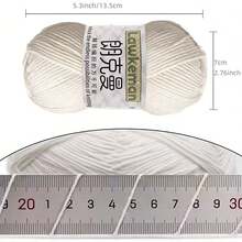 Lawkeman 3pcs/150g 4-Ply Crochet Yarn, All-Season Common Crochet Yarn, Soft Thick Crochet Yarn, Suitable For DIY Knitting And Crochet Projects - Multiple Styles - View 4