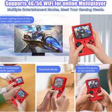 Konsol Game Genggam Retro AISLPC R36T Baru, Sistem Emuelec 3,5 Inci, 64G 18000+ Game, Mendukung Multiplayer Online Wifi 2 Pemain - View 4