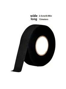  Automotive Wiring Harness Tape, Black Fabric Cloth Tape, Heat Resistant, Self-Adhesive, Noise Damping, Anti-Vibration, Waterproof, High Temperature Resistant, For Car Electrical Looms Insulation  - Flame Retardant Tape - View 11