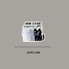 When In Doubt Dissociate Out Sticker | Black Cat Sticker | Sticker For Laptop | Funny Sticker | Water Bottle Sticker, Funny Stickers, Cute Stickers, Laptop Sticker, Stickers, Sticker For Laptop - Star Film - View 6
