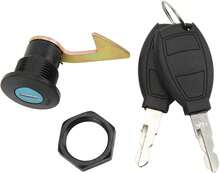 Universal Motorcycle Trunk Lock Replacement Durable Aluminum Plastic Scooter Storage Box Latch - 3 - 查看 1