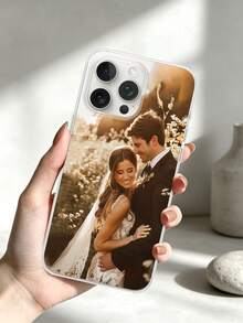 1pc Customized Photo TPU 1.0 Transparent Phone Case Compatible With 15 Pro Max/Compatible With 16 Pro Max/Compatible With 17 Air/Compatible With 17 Pro Max, S24U/A36/A17, And Other Models, Personalized Gift - Clear - View 5