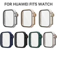1個適用於華為 Watch Fit 5 智慧手錶 Ultra 螢幕保護貼,相容於華為 Watch Fit 5Pro,PC保護殼+玻璃配件 - Fit5 - 查看 4