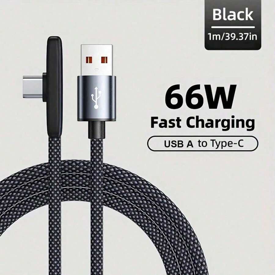 1條 66W USB-A 轉 Type-C 充電線,3.3ft/5ft/6.6ft,USB-C 快充線,相容 iPhone 17/16/15/Pro/Pro Max/Plus、Pro 12.9/1、Air 4/5、Mini 6、Moto G、Pixel 及其他 USB-C 裝置,相容 iPhone 17、17 Pro Max、16、16 Plus、16 Pro、16 Pro Max,適用旅行充電 - 彩色 - 查看 1