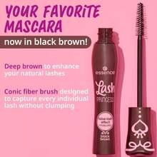Essence | Lash Princess False Lash Effect Mascara Brown (1 Pack) | Intense Volume, Length & Definition | Vegan, Cruelty Free & Paraben Free Variant 2 - 棕色 - 查看 3