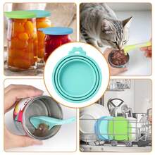 8 PACK Can Lids, Pet Food Can Cover And Food Mixing Spoons Food Canned Scoop, Fits Most Standard Size Dog And Cat Can Tops For Pet Cat Dog Feeding Can And Wet Food Storage - View 6