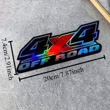 1 彩虹 4x4 越野車 | 防水乙烯基貼紙附霓虹燈，適用於卡車、SUV、ATV/UTV - 車身裝飾，泥/雪/地形拱形設計 - A - 查看 12