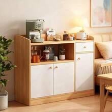 Moderno Multiusos Organizador Cocina 90cm Con Tres Puerta - Blanco - Ver 1