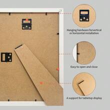 1pc European Minimalist Style White Photo Frame, Optional 8.5x11"/A4/11x14" Photo, Suitable For Style Solid Color Versatile Landscape Art Photo Wall Decor Frame, Children Portrait, Couple Photo Frame (Image For Reference Only, Random Photo Paper Included) - 1PC - View 10