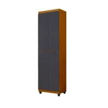 Clean Multipurpose Cabinet With 4 Doors And 6 Shelves, Organizer For Laundry Room, Bedroom, And Kitchen. - Grey - View 4
