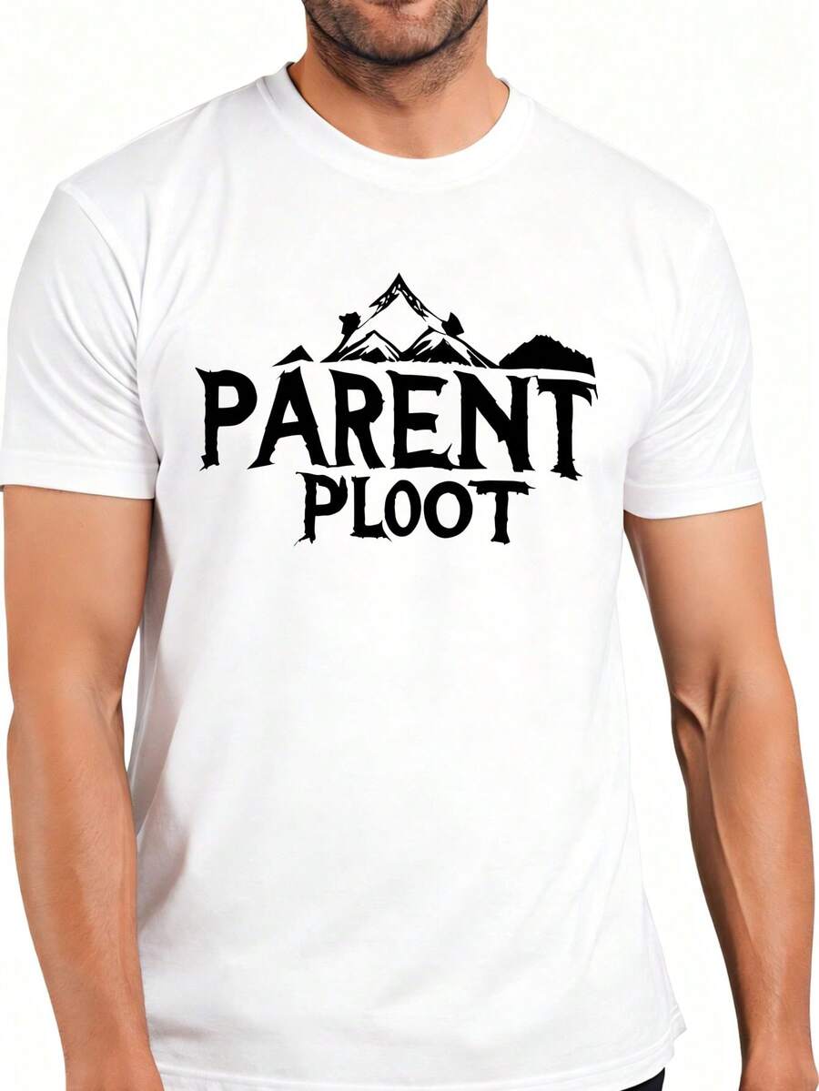 godón - Transpirable, suave y ligera - Presenta el diseño del logotipo "Parent Prothe Mountain" - Camiseta casual de manga corta con diseño divertido vintage, ideal como regalo para alguien. - Blanco - Ver 1
