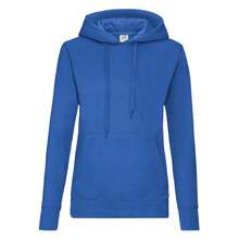 Fruit Of The Loom Classic Lady Fit Hooded Sweatshirt - Royal Blue - View 1