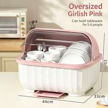 Flip-Top Kitchen Cabinet Storage Box With Lid, Cutlery And Utensil Holder, Home Storage Rack, Cutlery And Utensil Drainer, Drawer-Style Draining Basket, Large Capacity Cabinet - Multicolor - View 15
