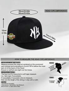 1pc Unisex NY Embroidered Fashion Hip Hop Baseball Cap, Adjustable Design, Suitable For Outdoor Activities, Travel And Running - Multicolor - View 8