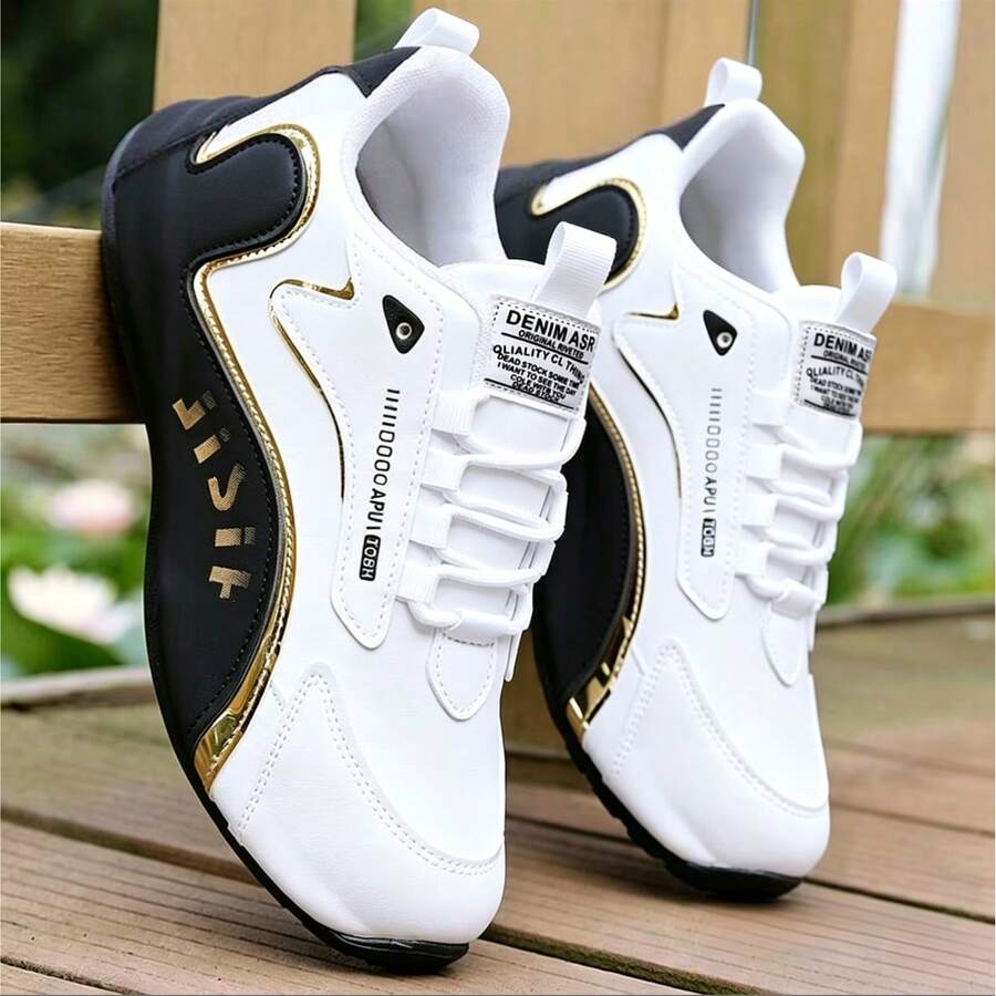Mesh Breathable Chunky Sneakers, Colorblock Low-Top Sports Casual Sneakers