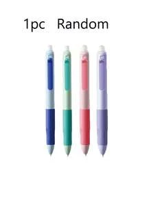 Bộ 4 bút gel xóa được thu gọn màu Macaron phối khối, thiết kế tối giản, thân mềm dễ cầm, mực nhạy nhiệt, dùng cho học sinh làm bài tập - A - Xem 9