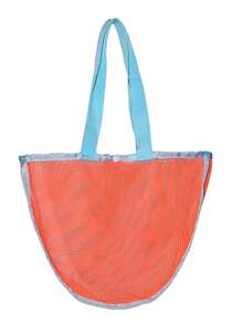 1pc Mesh Beach Bag For Kids, Shell Storage Bag, Seashell Mesh Bag, Beach Bag, Mesh Seashell Collection Bag - Multicolor - View 13