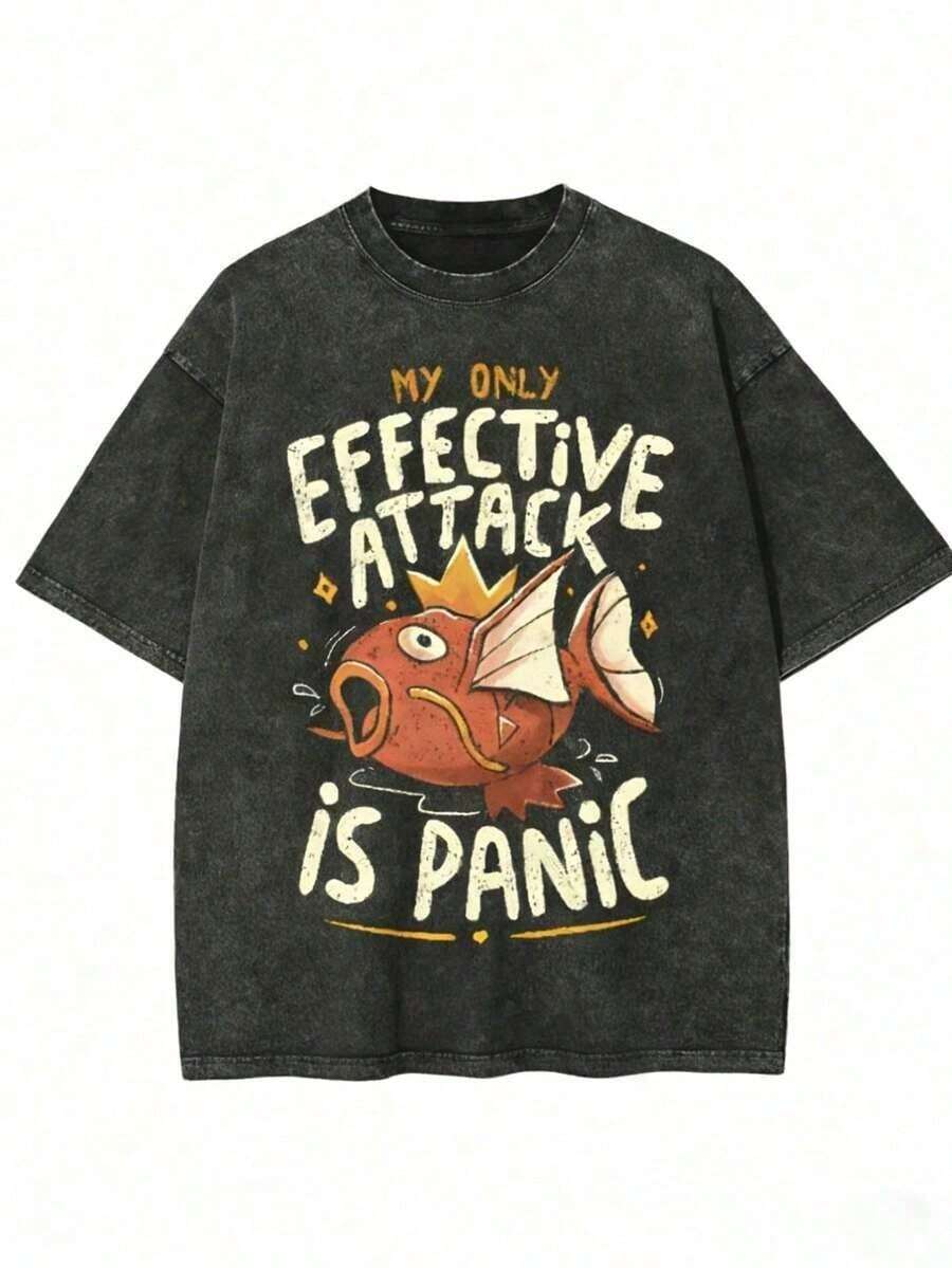 Men's Clothing, Gifts For Men, T-Shirts, Men's Graphic Tees, Summer Clothes, Romwe, Men's T-Shirts, Men's Graphic Tees, Unisex. Loose And Comfortable Summer Tops - 黑色 - 查看 1