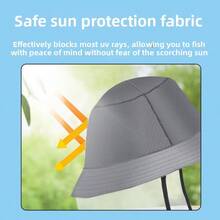 HASIDA 戶外水桶帽 防水透氣防曬帽 防風抗UV 快乾帽 適用於野外路亞釣魚 - 杏色 - 查看 4