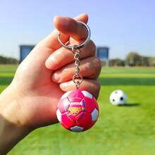 FIFA World Cup Premier League La Liga Club Mini Football Keychain, Real Madrid Liverpool Chelsea Team Logo Pendant, Fan Merchandise Gift, Bag Charm Accessory - View 12