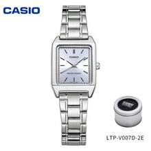 Casio LTP-V007D-2E Ladies Blue Dial Stainless Steel Quartz Watch,30M Waterproof Slim Band Casual Daily Student Wristwatch - one-size - View 12