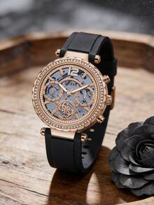 GUESS Ladies Silver Tone Multi-Function Watch GW0403L1/GW0403L2/GW0403L3/GW0484L1/GW0484L2 - Black - View 2