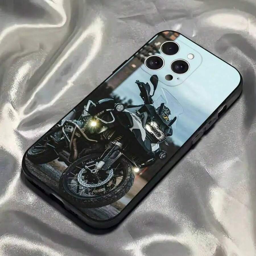 Funda de teléfono para motocicleta Cool GS 1200adv compatible con 16,15,14,13,12,11,Pro,Max,Plus,X,XS,SE4,E,Mini, funda negra suave, cubierta compatible con funda 17 pro max, funda 17 pro, funda 17, funda 16, funda 16 pro max, funda 15 - z8 - Ver 1