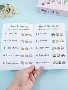 Children's English Sentence Matching Workbook, Early Education Cognitive Learning Book, Read Sentences And Circle Pictures, Back To School Season Tutoring Study Book, Teacher's Assignment Book - 彩色 - 查看 9