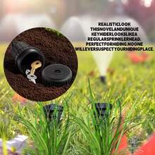2/4pcs/Set (1pc Cone + 1pc Cap) Key Hider For Sprinklers - Realistic Key Concealer, Key Security Storage Container For Outdoor Gardens, Lawns, And Patios - Waterproof And Corrosion-Resistant, Easily Buried Underground In Lawns And Gardens - Type a - View 10