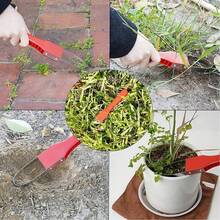 1個家用手動圓形除草器,不鏽鋼草坪與花園除草工具,配有塑膠手柄,耐用堅固,讓園藝變得輕鬆方便 - A - 查看 6