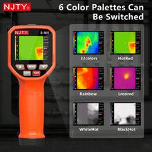 NJTY S-M8 Handheld Infrared Thermal Imager, 32*32 Infrared Camera, -20℃~800℃ Range, Type-C 2000mAh Rechargeable Battery, 6 Languages, 8GB Storage, Adjustable Emissivity And Temperature Alarm, Suitable For Underfloor Heating, Electrical And Industrial Equipment Fault Detection - Coral Orange - View 3