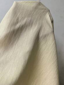 可愛復古女款長肩帶無袖荷葉邊下擺喇叭裙，亞麻混紡優雅派對夏季黃色洋裝 - 黃色 - 查看 4