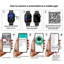 New Full Touch Smart Watch, Wireless Calling, Message Notification, Customizable Watch Face, Multi-Function Sports Wristwatch, Suitable For Men And Women, Perfect For Gifts - 查看 4