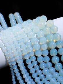 1 Strand Natural Opal Stone Beads Round Loose Accessories Spacer Beads For Jewelry Making DIY Bracelet Handmade 4 6 8 10mm - White - View 3