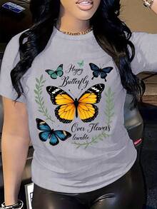 Ideal para ocasiones informales, la camiseta de manga corta con estampado frontal para mujer de verano presenta un tejido cómodo y transpirable, un estilo deportivo casual y es adecuada para - Blanco - Ver 8