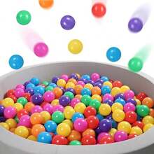 Ball Pit Balls For Kids, 2.15 Inches Small Size Thicken Soft Plastic Crush Proof Ball Pit Balls BPA Phthalate Free Baby Toddler Toy Ball With 7 Color Rainbow Colors - Rainbow Colors - View 3