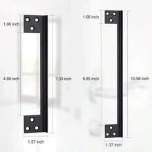 Door Stopper, Door Latch Guard, Outward Opening Door Security Protector, Lock Guard, Lock Cover Plate, Used To Block Entry - A - View 4