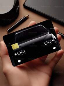 1pc Black Racing Credit Card Cover Sticker Protective Card Sleeve, PVC Material Anti-Fingerprint Durable Scratch-Resistant Wear-Resistant Skin, Party Birthday Gift, Suitable For Men And Women, Small Chip Card, Bank Card, Credit Card, Transit Card, Key Card, Student Campus Card Personalized DIY, Privacy Protection - Multicolor - View 1