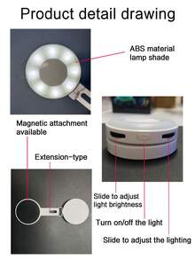 Creative Telescopic Magnetic Phone Fill Light, Suitable For Room, Living Room, Car, Live Streaming, Photography, Selfie, Video Conference, Phone Fill Light, 3-Level Adjustment, Dial Adjustment For Color Temperature And Brightness, Convenient To Carry - Fill Light - View 8