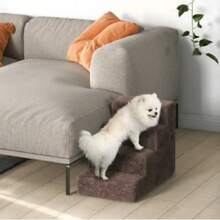 Scala per Cani a 4 Gradini Scala per Animali Domestici con Rivestimento Rimovibile e Lavabile per Letto Divano 60x35x44 cm - 60*44*34 cm - Visualizzare 9