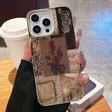Funda para móvil con diseño de collage, compatible con la funda para iPhone de Apple. Fabricada en TPU, ofrece protección contra golpes y caídas. - Blanco antiguo - Ver 1