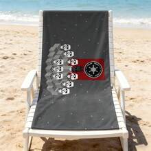 Khăn tắm bãi biển sợi microfiber họa tiết pixel Star Wars Imperial TIE Fighter, nhanh khô thấm hút tốt dùng cho hồ bơi, cắm trại và tắm hàng ngày - A - Xem 2