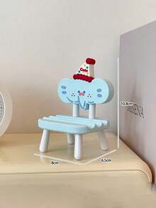 1pc Cute Creative Chair Phone Stand, Desktop Phone Tablet Universal Holder, Multifunctional Phone Stand, Bedside Creative Phone Stand, Plastic Material Durable And Sturdy, Easy To Carry, Stable Placement, Convenient For Watching Videos, Reading Novels, Cartoon Cute Dormitory Desktop Ornament Binge-Watching Essential - Multicolor - View 15