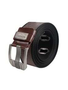 2026 New Plain Nylon Belt For Men, Simple Style Sliding Buckle, Adjustable For Parties And Business, Year-Round Wear, For Teens, Young Adults, Daily Use - 全穀類咖啡 - 查看 1